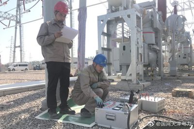 500千伏寶北變電站計量用互感器試驗現場