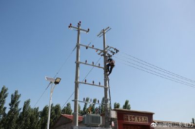 牛屯村線路進行農網施工改造